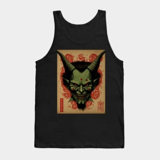 Asian Demon face Tank Top